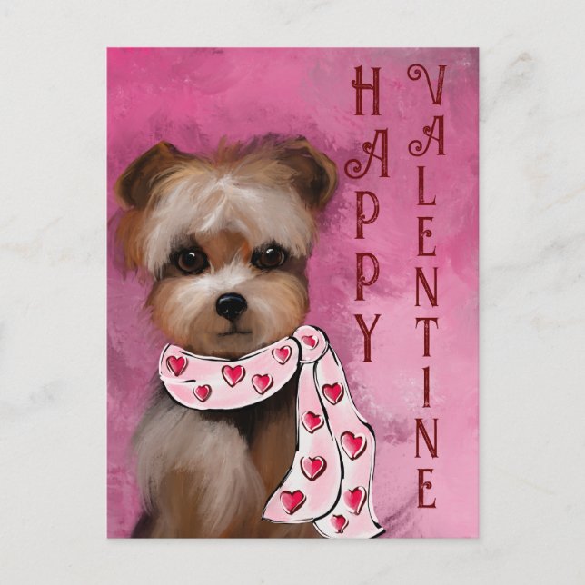 YORKIE POSTKARTE (Vorderseite)