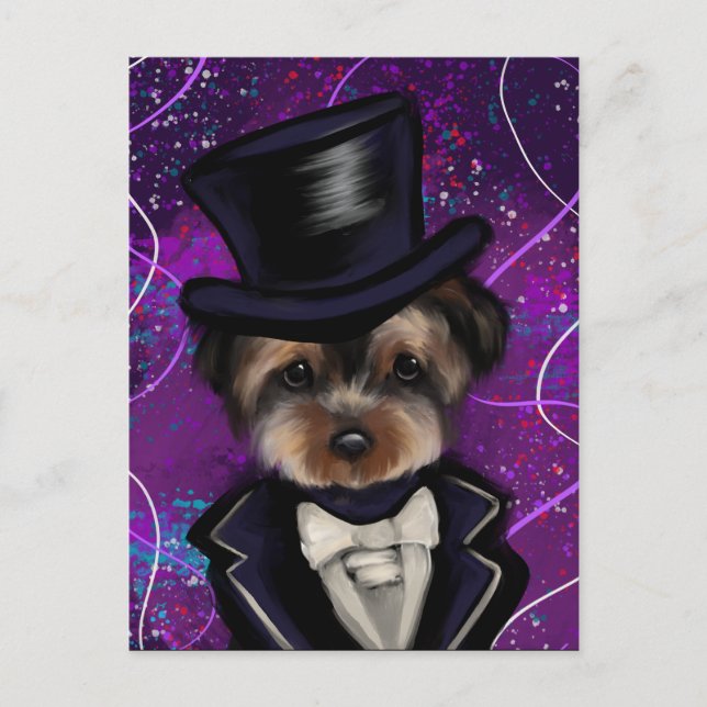 YORKIE POSTKARTE (Vorderseite)