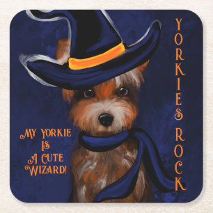 YORKIE RECHTECKIGER PAPPUNTERSETZER
