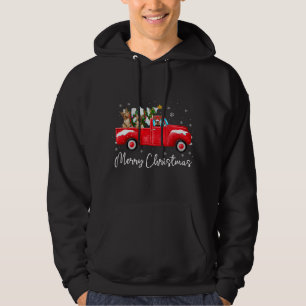 Yorkie Red Truck Weihnachts-Weihnachtsmannmütze Do Hoodie
