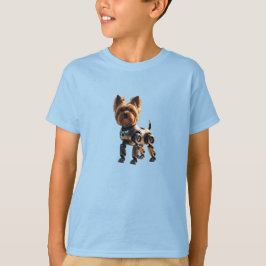 Yorkie Robot Kid's T - Shirt