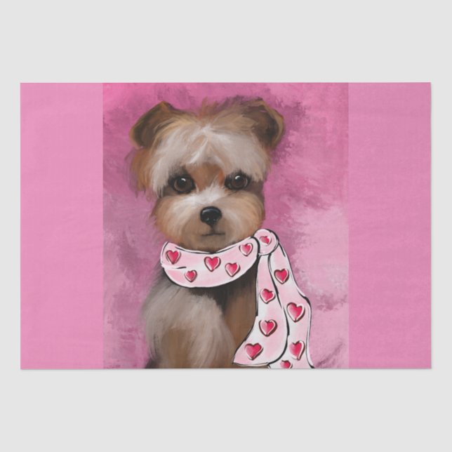 YORKIE SEIDENPAPIER (Vorderseite)
