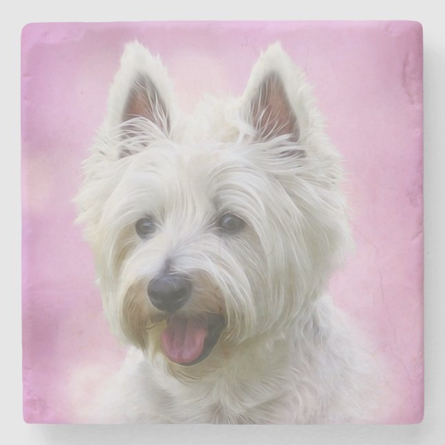 Yorkie Steinuntersetzer (Vorderseite)