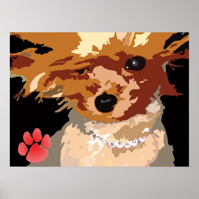 Yorkie Supermodel Poster (Vorne)