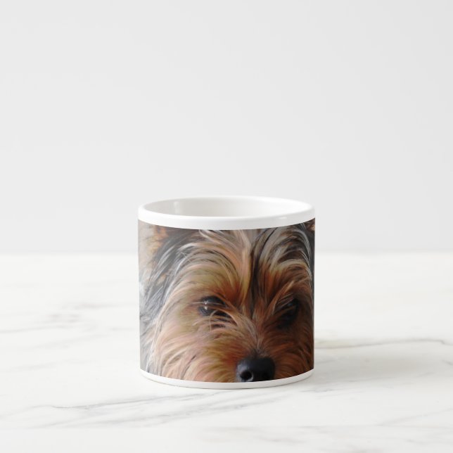 Yorkie Terrier-Spezialitäten-Tasse Espressotasse (Vorderseite)