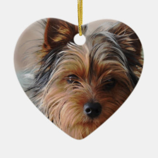 Yorkie Terrier Verzierung Keramikornament
