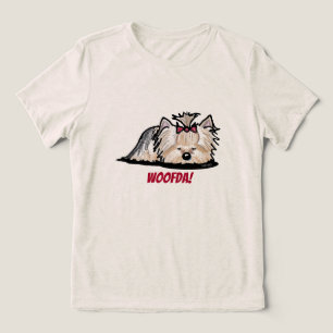Yorkie Terrier Woofda Tri-Blend-Shirt Tri-Blend Shirt
