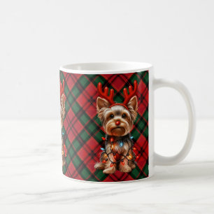 Yorkie The Reindeer Kaffeetasse