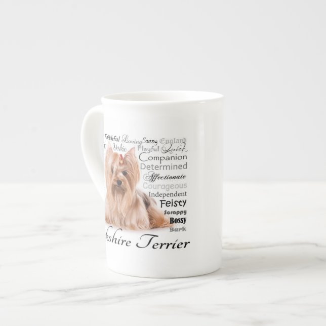 Yorkie Traits Tasse (Vorderseite Links)