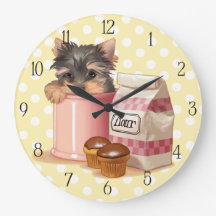 Yorkie und Schokoladenkuchen