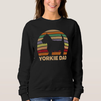 Yorkie-Vater Männer Jungen Retro Vintage Yorkshire Sweatshirt
