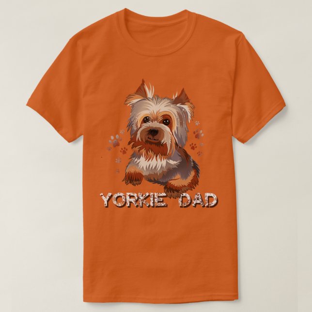 Yorkie Vater T-Shirt (Design vorne)