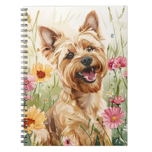 Yorkie Watercolor Dog Lover Notebook Geschenk Notizblock