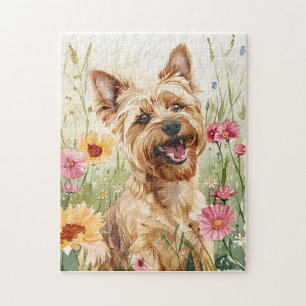 Yorkie Watercolor Dog Puzzle Geschenk für Erwachse