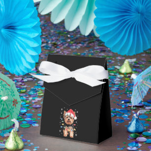 Yorkie Weihnachts Hund Lang Xmas Geschenk Geschenkschachtel