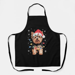 Yorkie Weihnachts Hund Lang Xmas Geschenk Schürze