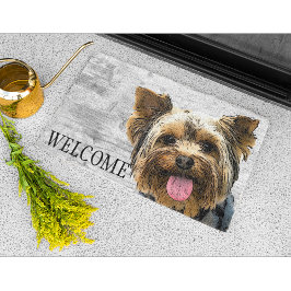 Yorkie Welcome Niedlich Dog Pet Yorkshire Terrier Fußmatte