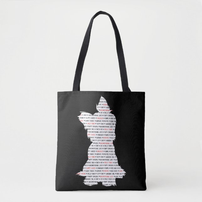 Yorkie/Wort-Kunst Yorkshires Terrier (Vorderseite)