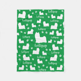 Yorkie Yorkshire Dog Personalisiert Dog Blanket Fleecedecke