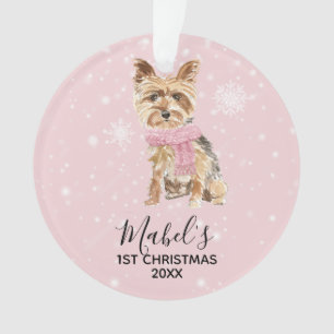 Yorkie Yorkshire Terrier Feiertags-Weihnachten Ornament