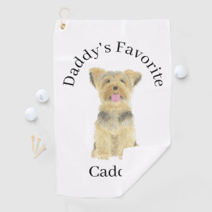 Yorkie Yorkshire Terrier Golfhandtuch