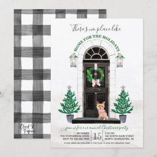 Yorkie Yorkshire Terrier Holiday Party Einladung