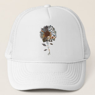 Yorkie You are my World Sunflower Graphie Yorkie Truckerkappe