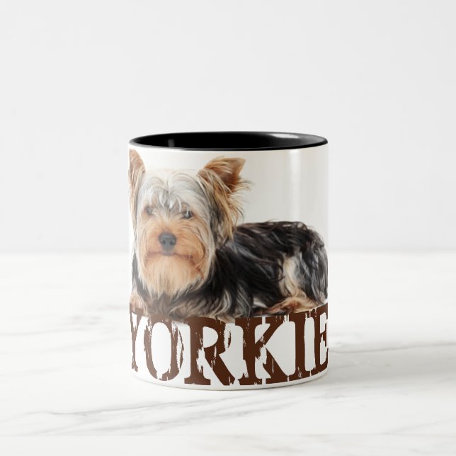 Yorkie Zweifarbige Tasse (Mittel)