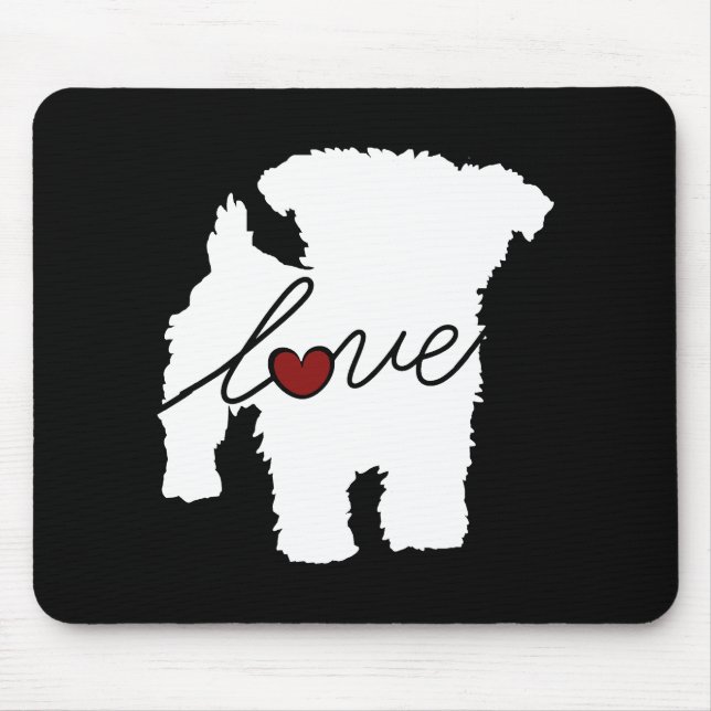 Yorkiepoo (Yorkie / Poodle) Liebe Mousepad (Vorne)