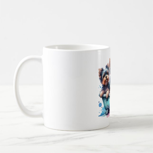 Yorkies Bathing Tasse (Links)