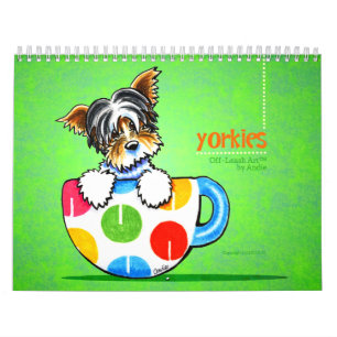 Yorkies Yorkshire Terrier Weg-Leine Art™ Vol. 1 Kalender
