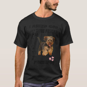 Yorkipoo Dog Quote Mama Yorkiepoo Vater Niedlich Y T-Shirt