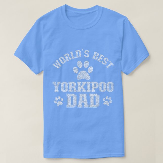 Yorkipoo Dog Vater Worlds Best Yorkipoo Vater T-Shirt (Design vorne)