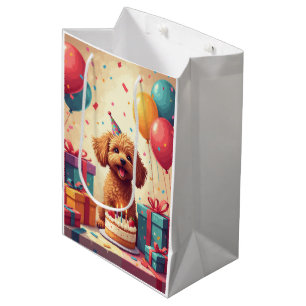 Yorkipoo Geburtstagsfeier Mittlere Geschenktüte