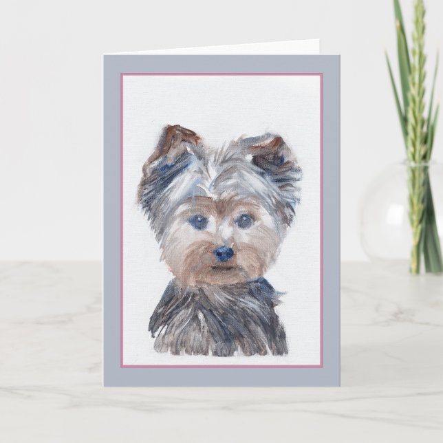 Yorkipoo Grußkarte Karte (Vorderseite)