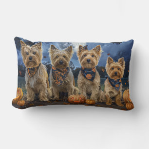 Yorkipoo Halloween Gruselig  Lendenkissen