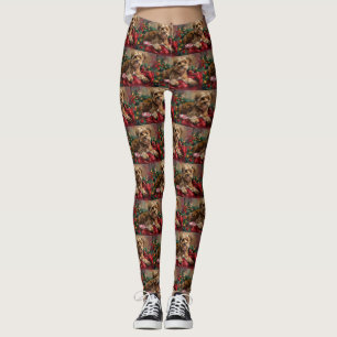 Yorkipoo-Hund Weihnachtsfest Leggings