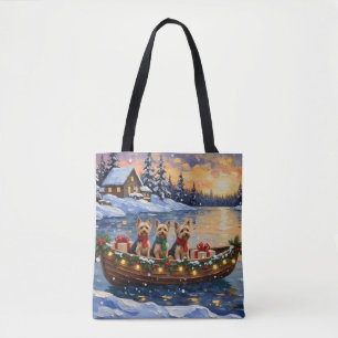 Yorkipoo-Weihnachtsboot-Feiertag