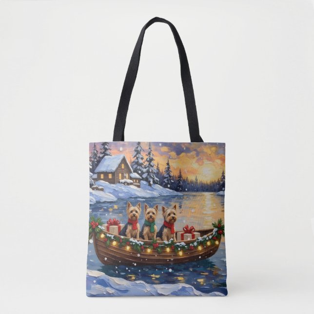 Yorkipoo-Weihnachtsboot-Feiertag (Vorderseite)
