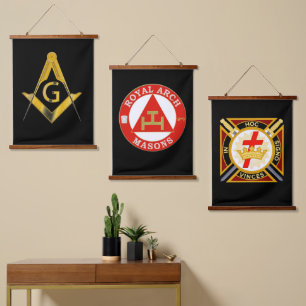 Yorkrite Mason Wandteppich Mit Holzrahmen