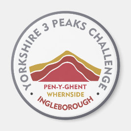 Yorkshire 3 Peaks Challenge Wanderroute Magnet
