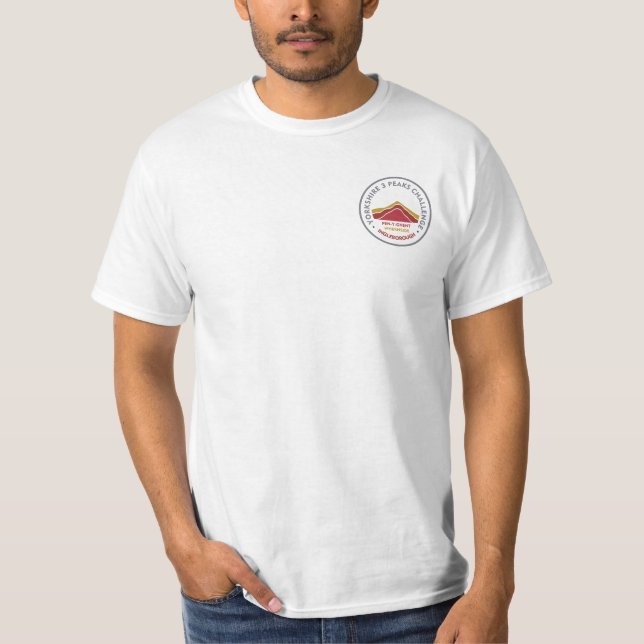 Yorkshire 3 Peaks Challenge Wanderroute T-Shirt (Vorderseite)
