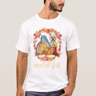 Yorkshire-Besitzer Süßer Herbst Hund T-Shirt