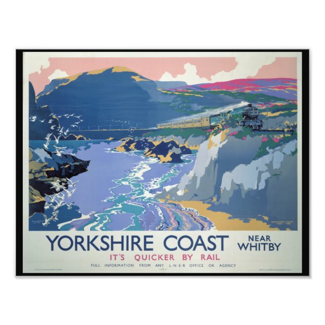 Yorkshire Coast by Whitby England Fotodruck (Vorne)