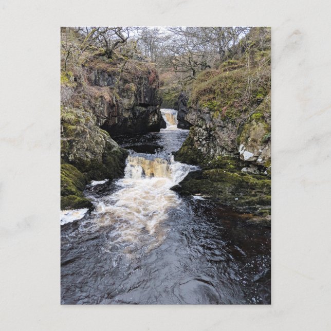 Yorkshire Dales, Ingleton - Rival Falls Postkarte (Vorderseite)