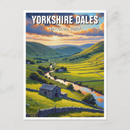 Yorkshire Dales National Park England Travel Postkarte