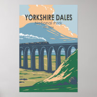 Yorkshire Dales National Park England Vintag