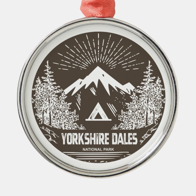 Yorkshire Dales National Park Ornament Aus Metall (Vorne)