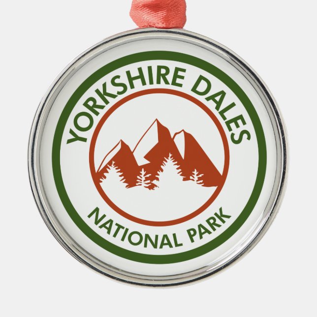 Yorkshire Dales National Park Ornament Aus Metall (Vorne)