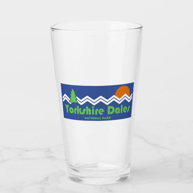 Yorkshire Dales National Park Retro Glas (Vorderseite)